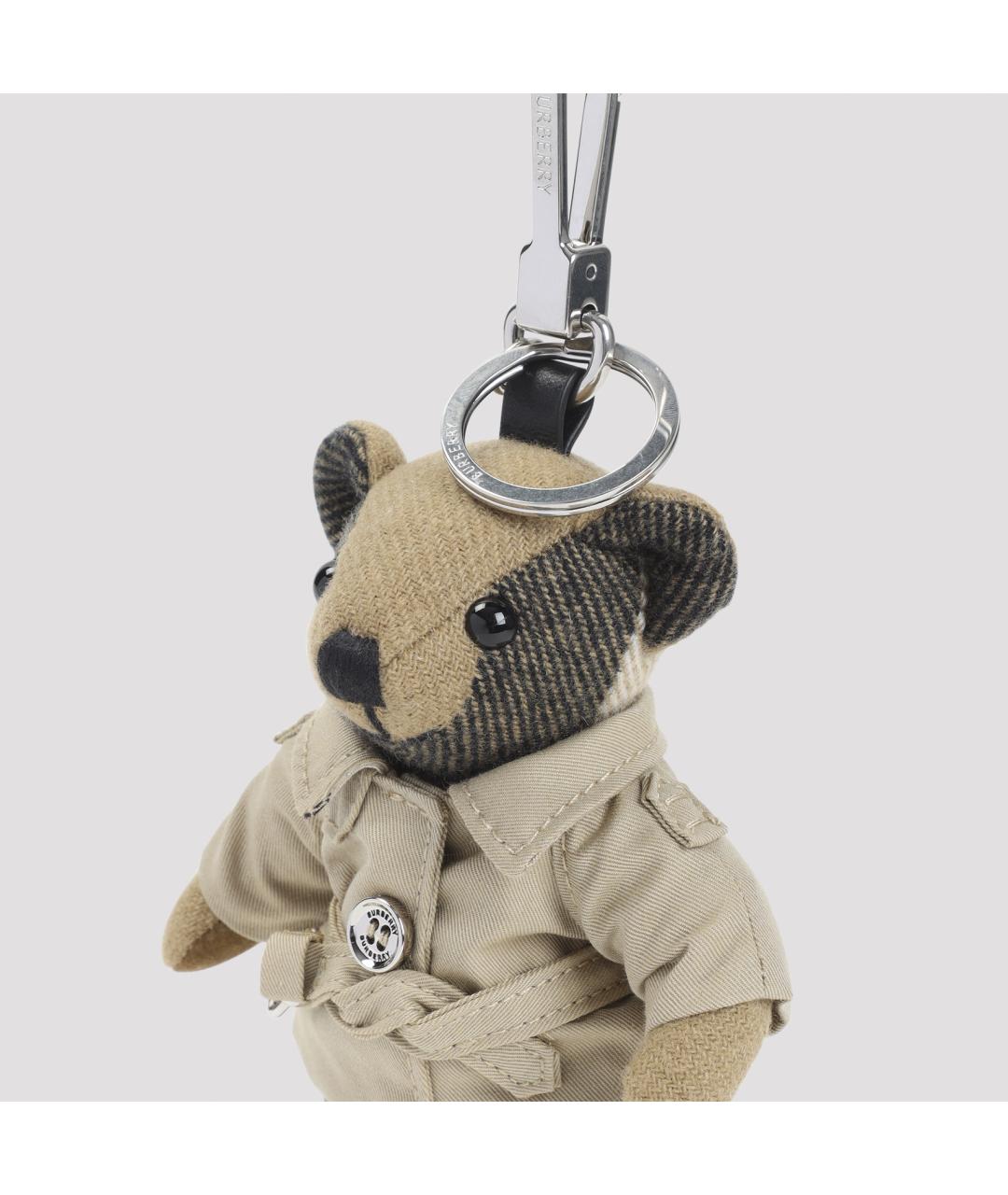 BURBERRY Бежевый брелок, фото 3
