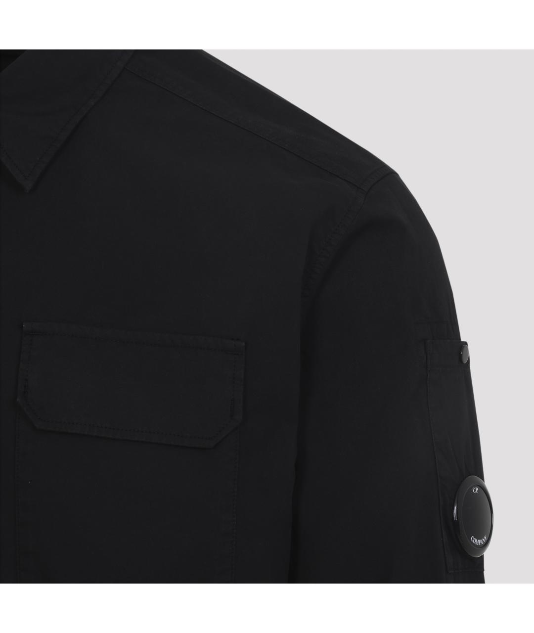 CP COMPANY Черная хлопковая кэжуал рубашка, фото 3