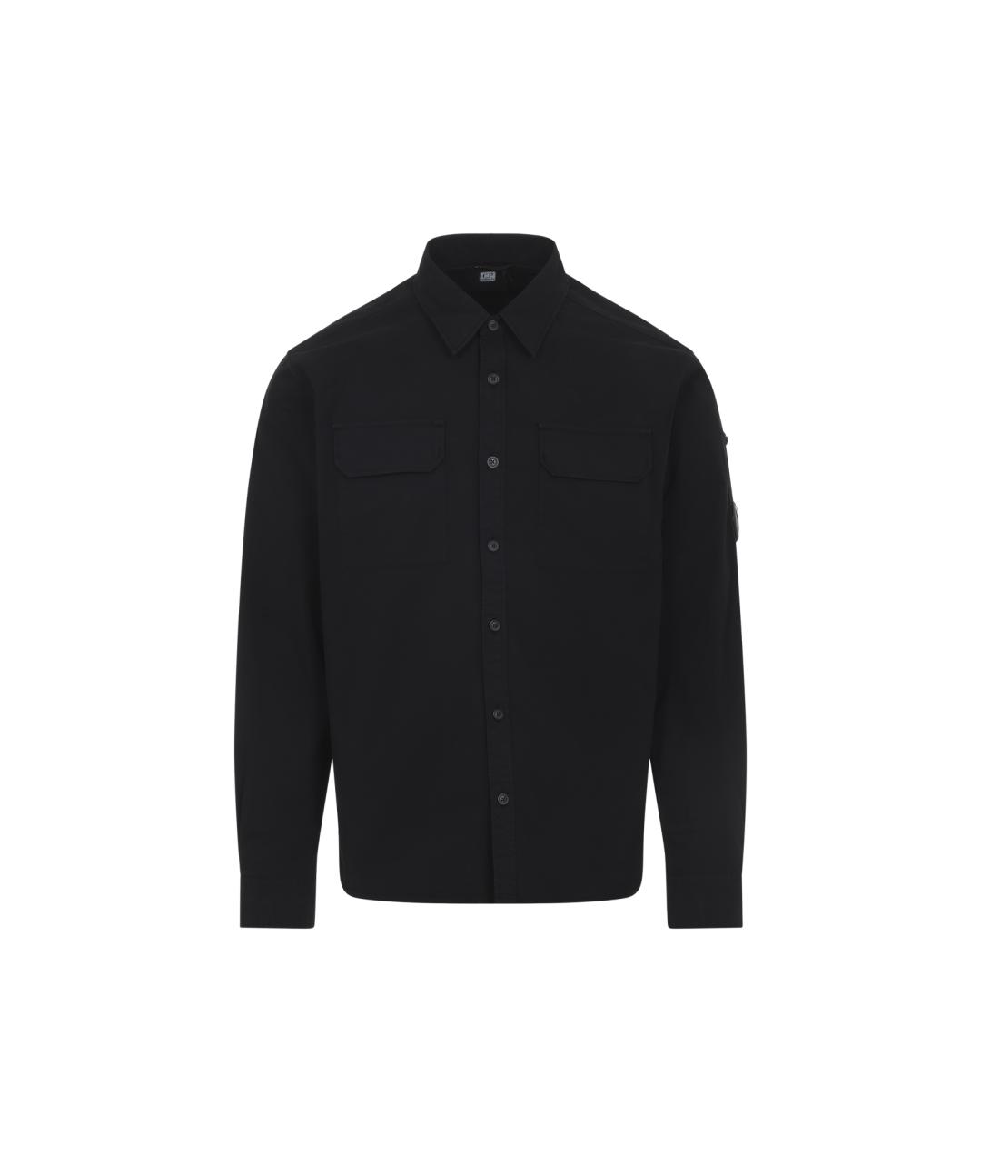CP COMPANY Черная хлопковая кэжуал рубашка, фото 1