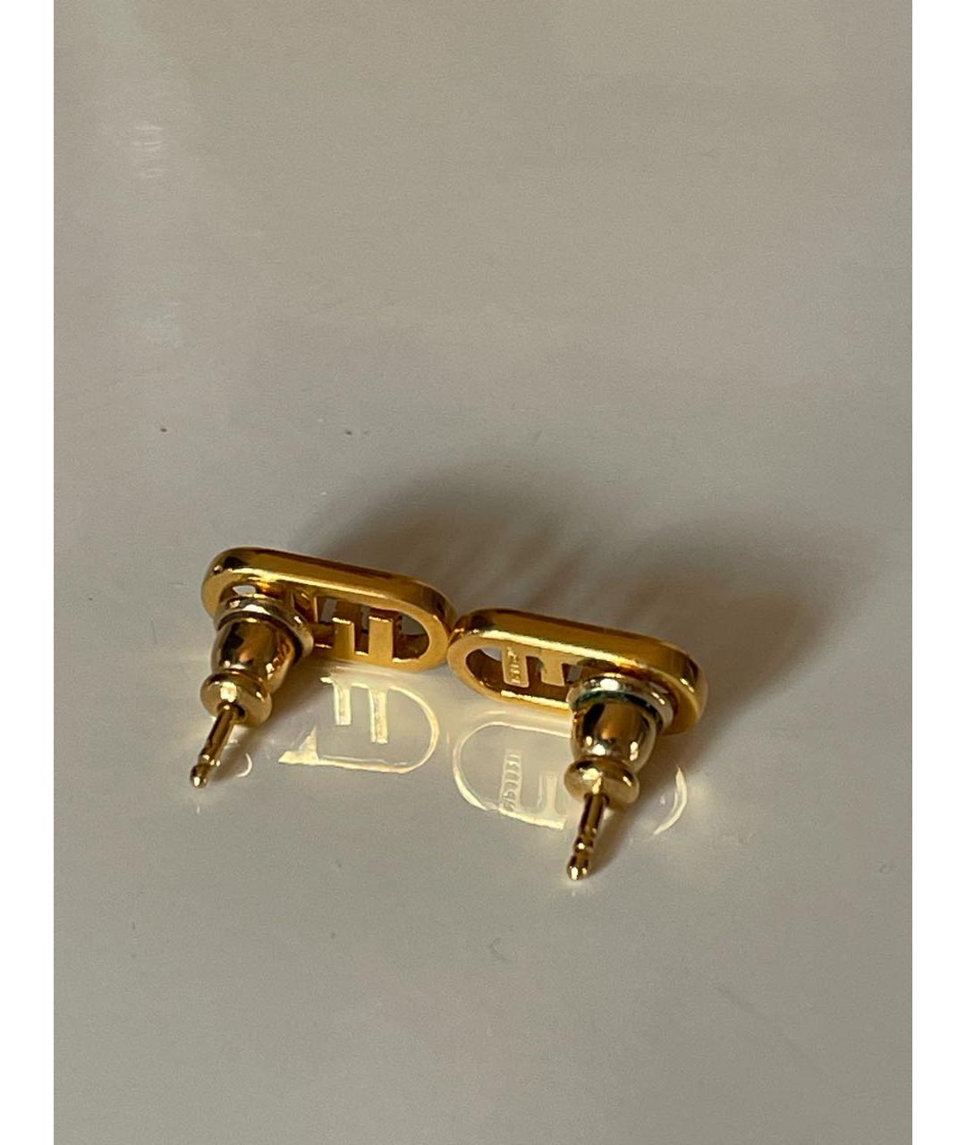 FENDI Золотые серьги, фото 5
