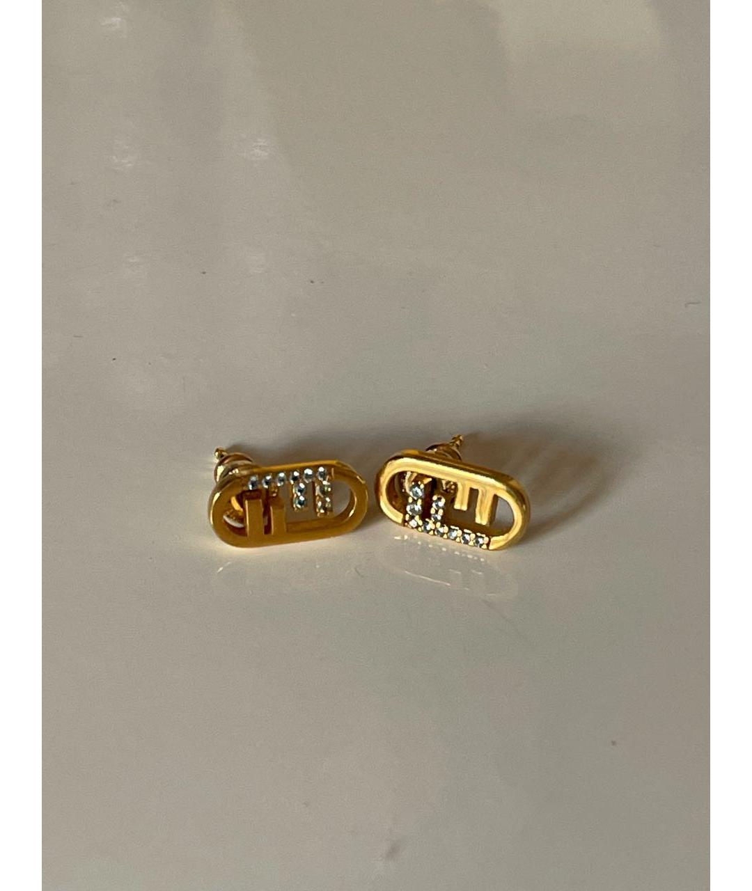 FENDI Золотые серьги, фото 4