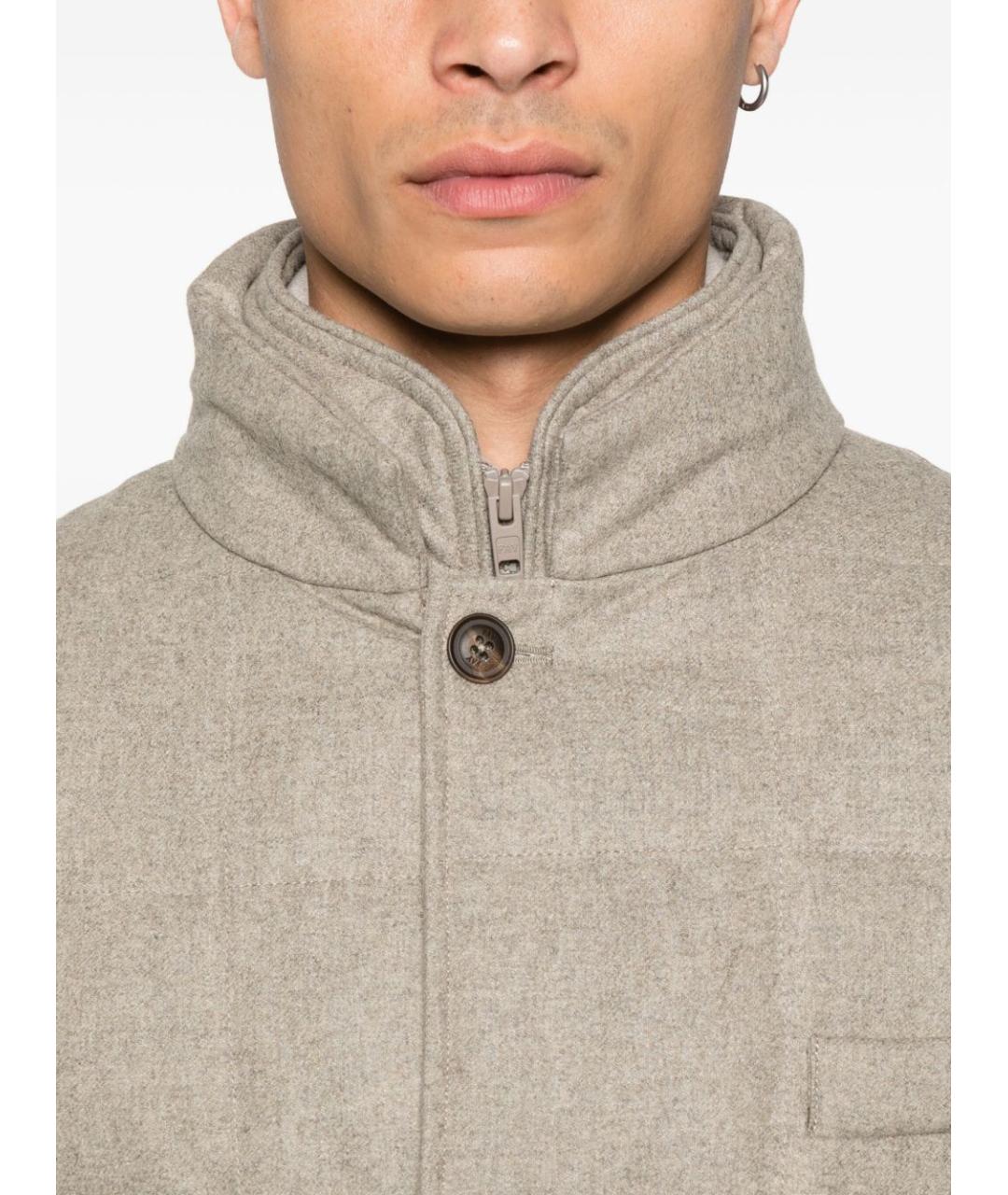 FAY Серая полиэстеровая куртка, фото 4