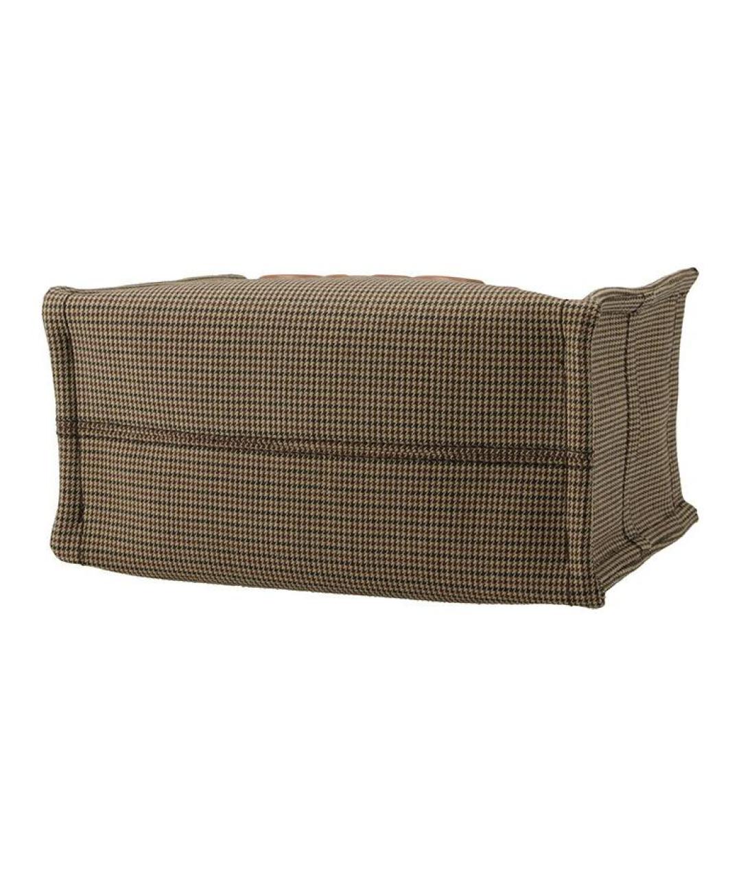 CELINE Зеленая тканевая сумка тоут, фото 4