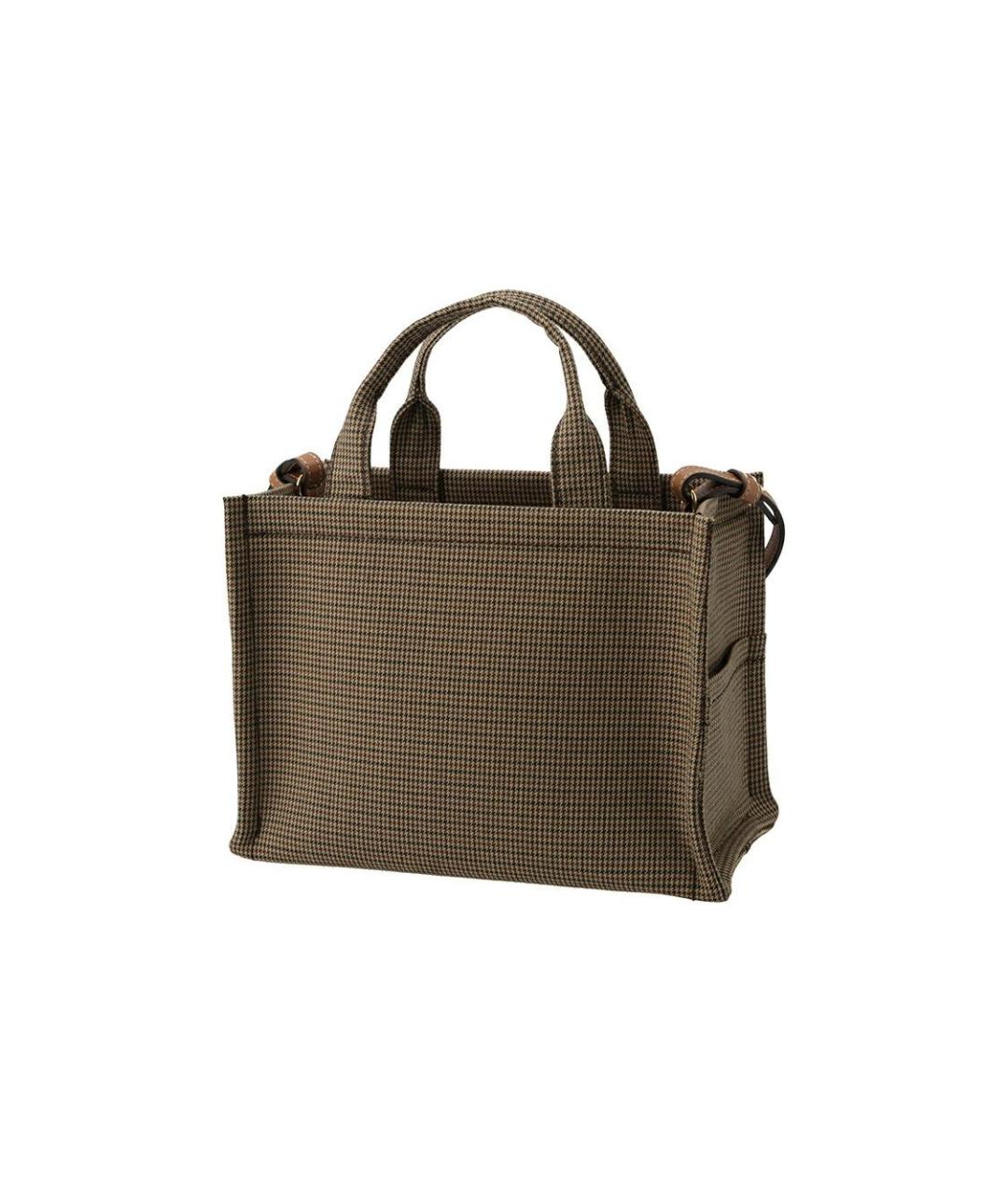 CELINE Зеленая тканевая сумка тоут, фото 3