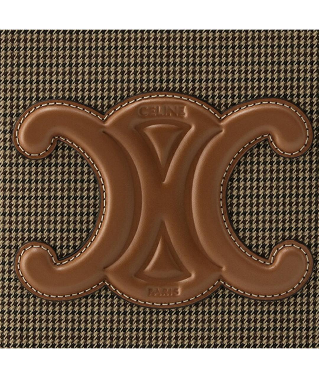 CELINE Зеленая тканевая сумка тоут, фото 6