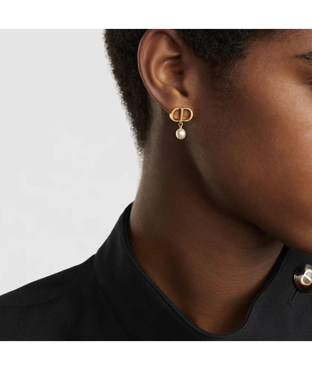 CHRISTIAN DIOR Золотые серьги, фото 2