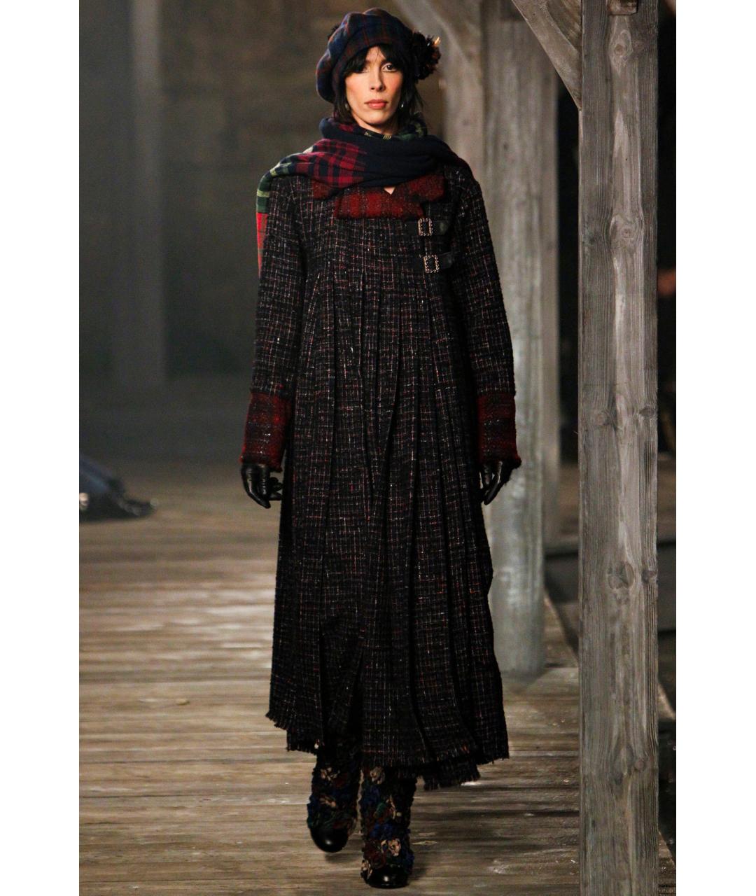 CHANEL Темно-синий твидовый жакет/пиджак, фото 3