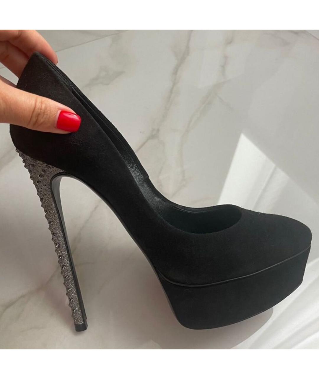 CASADEI Черные замшевые туфли, фото 3