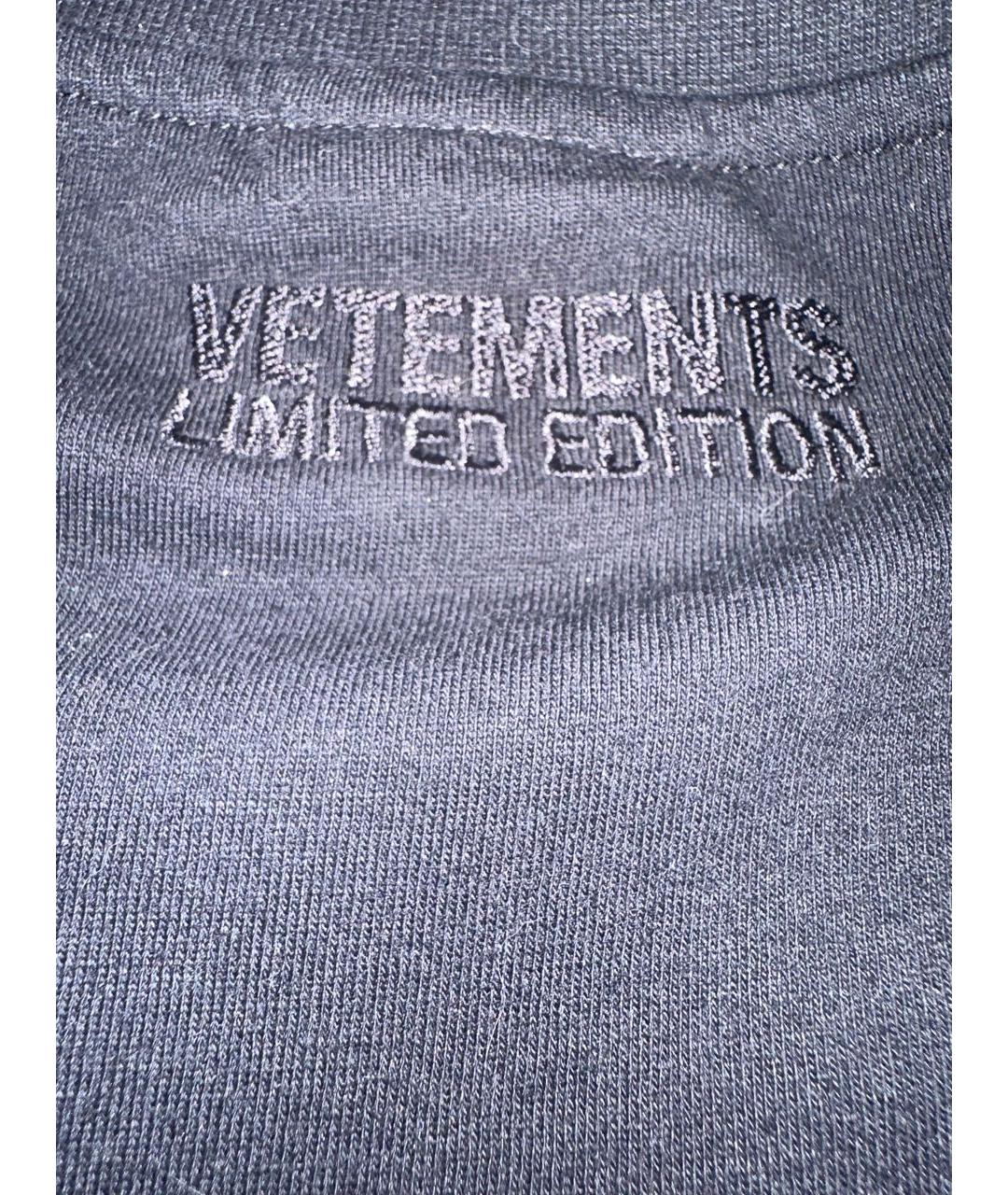 VTMNTS Черная хлопковая футболка, фото 4