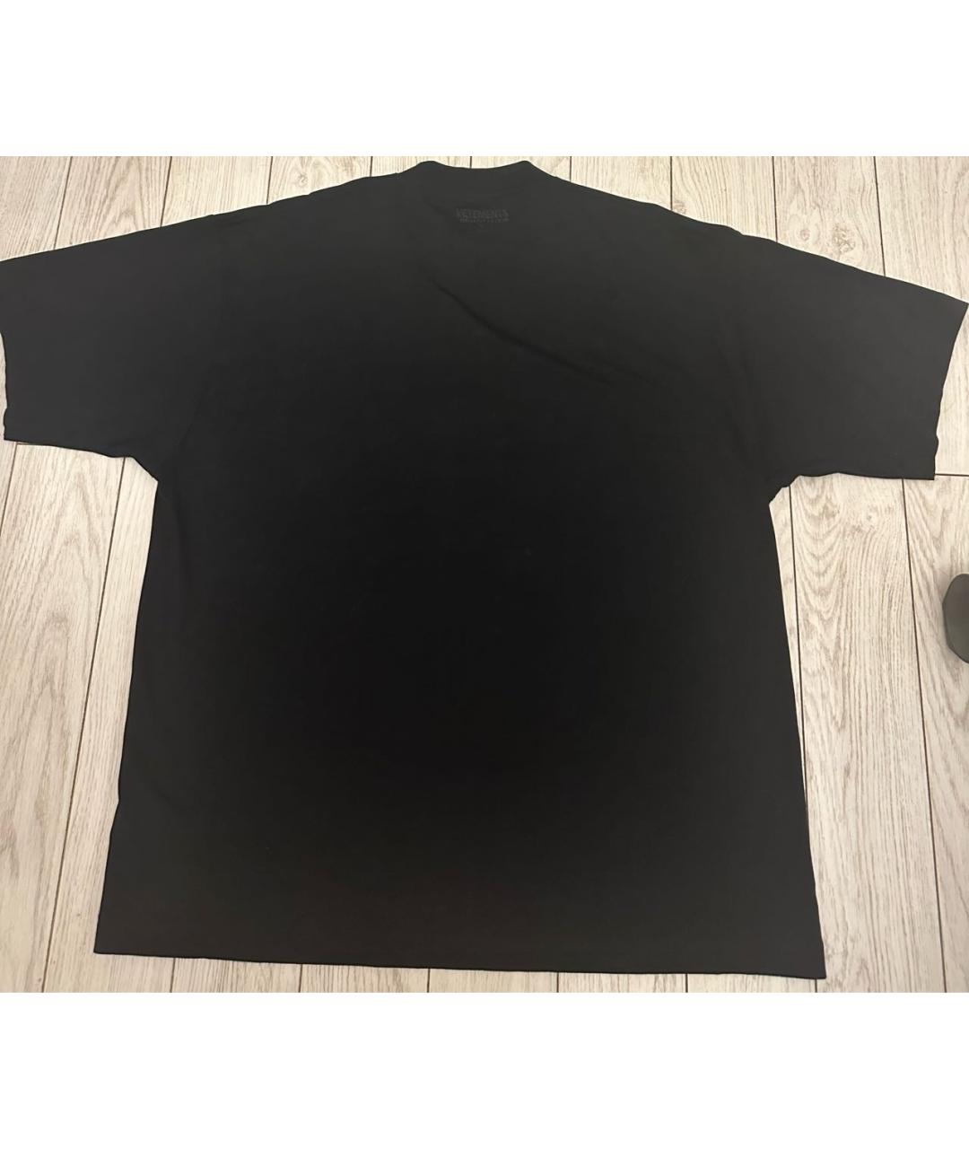 VTMNTS Черная хлопковая футболка, фото 2