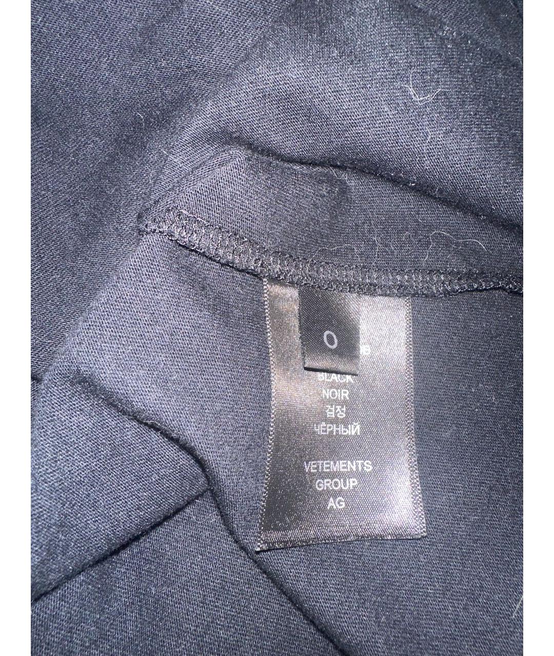 VTMNTS Черная хлопковая футболка, фото 5