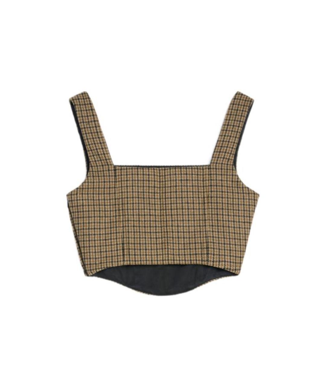 CELINE Коричневая майка, фото 2