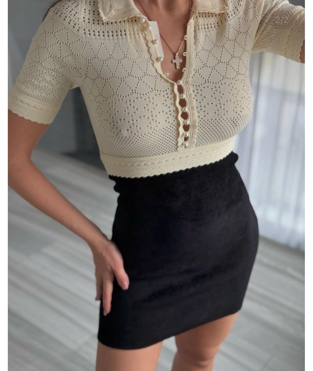 SANDRO Мульти велюровое повседневное платье, фото 5