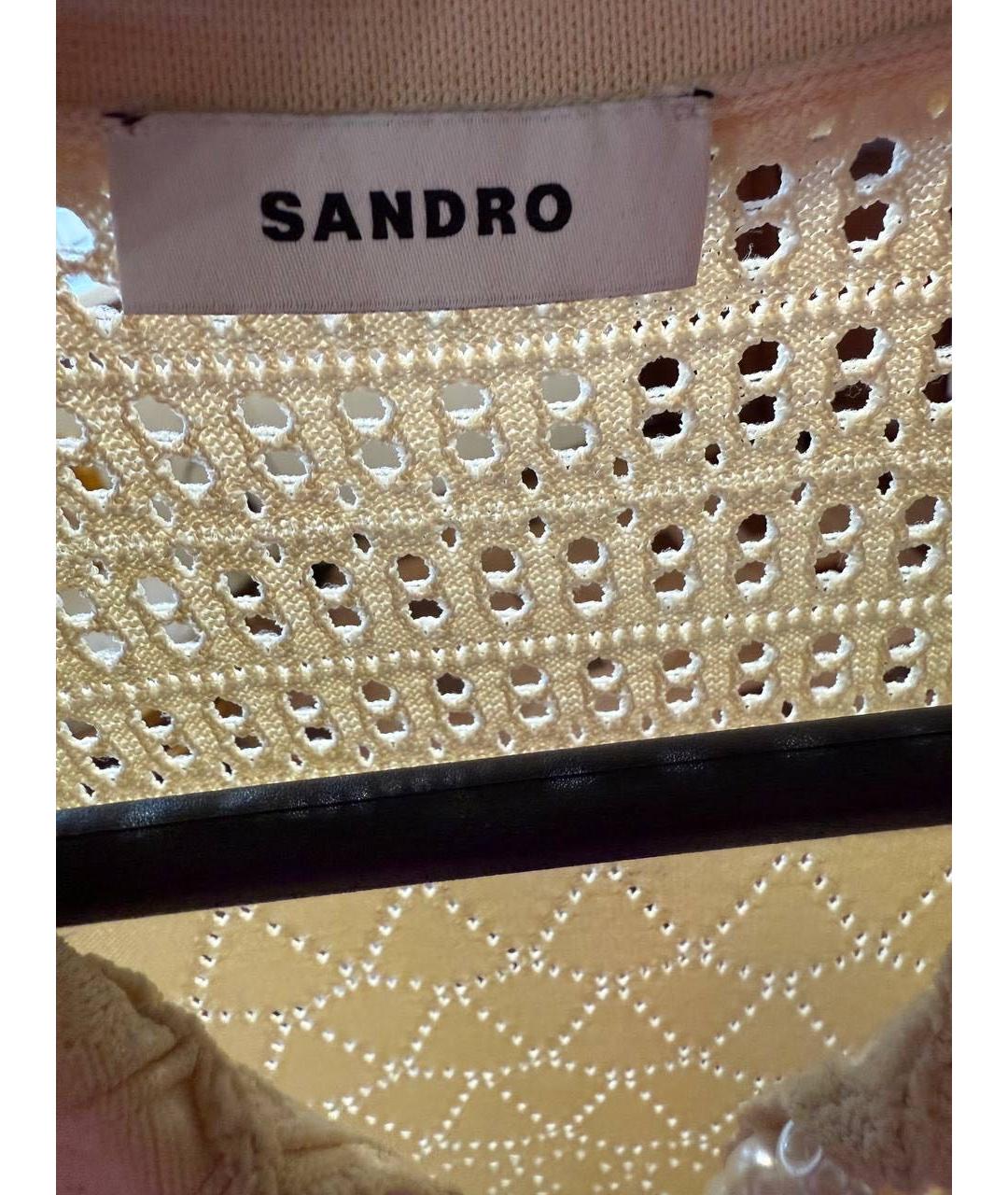 SANDRO Мульти велюровое повседневное платье, фото 3