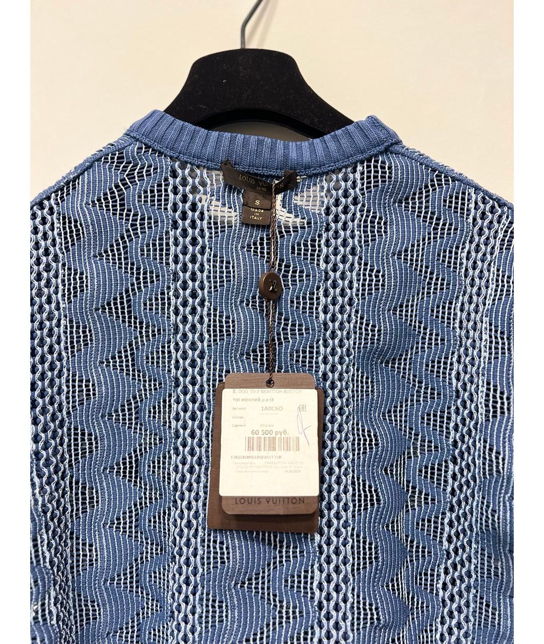 LOUIS VUITTON Синий джемпер / свитер, фото 3