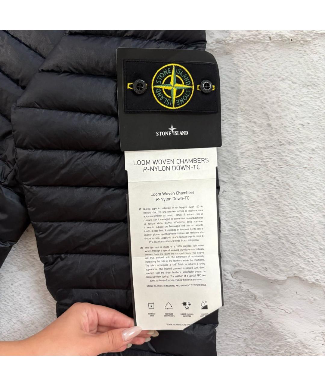 STONE ISLAND Черная куртка, фото 6