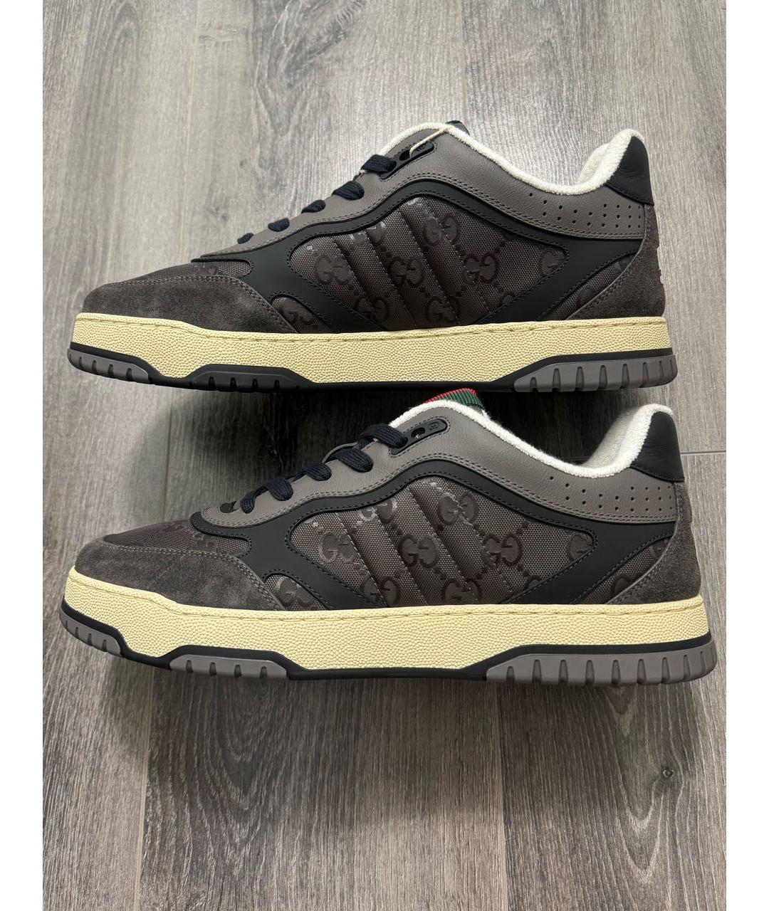 GUCCI Серые низкие кроссовки / кеды, фото 9