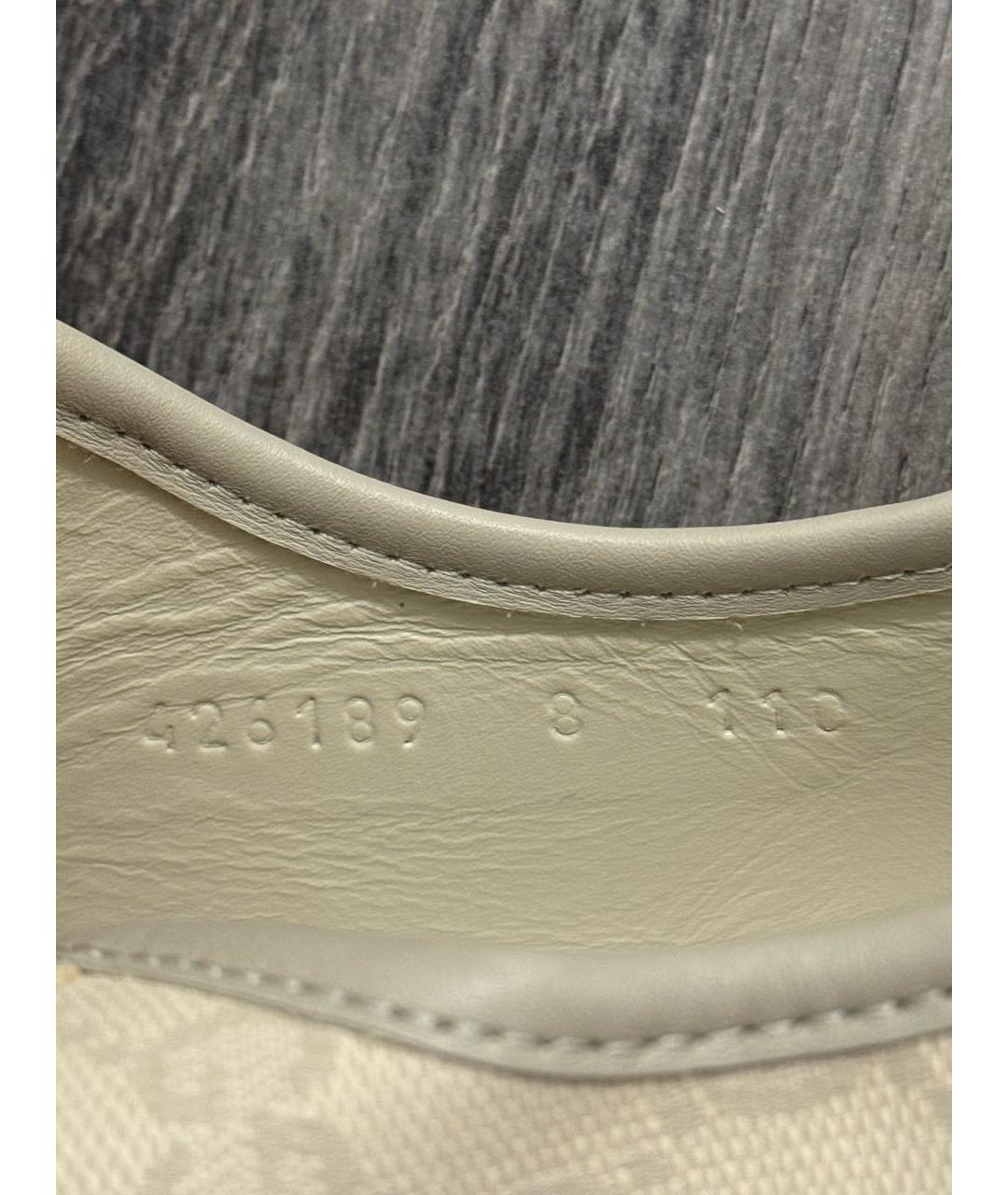 GUCCI Бежевые текстильные низкие кроссовки / кеды, фото 6