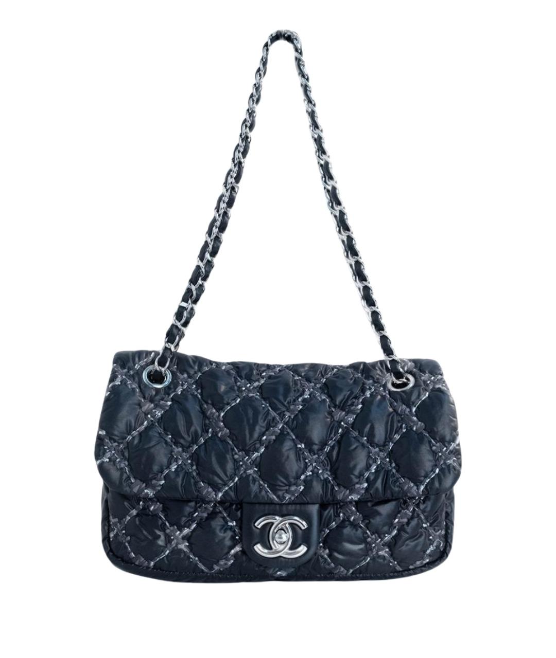 CHANEL Черная тканевая сумка через плечо, фото 1