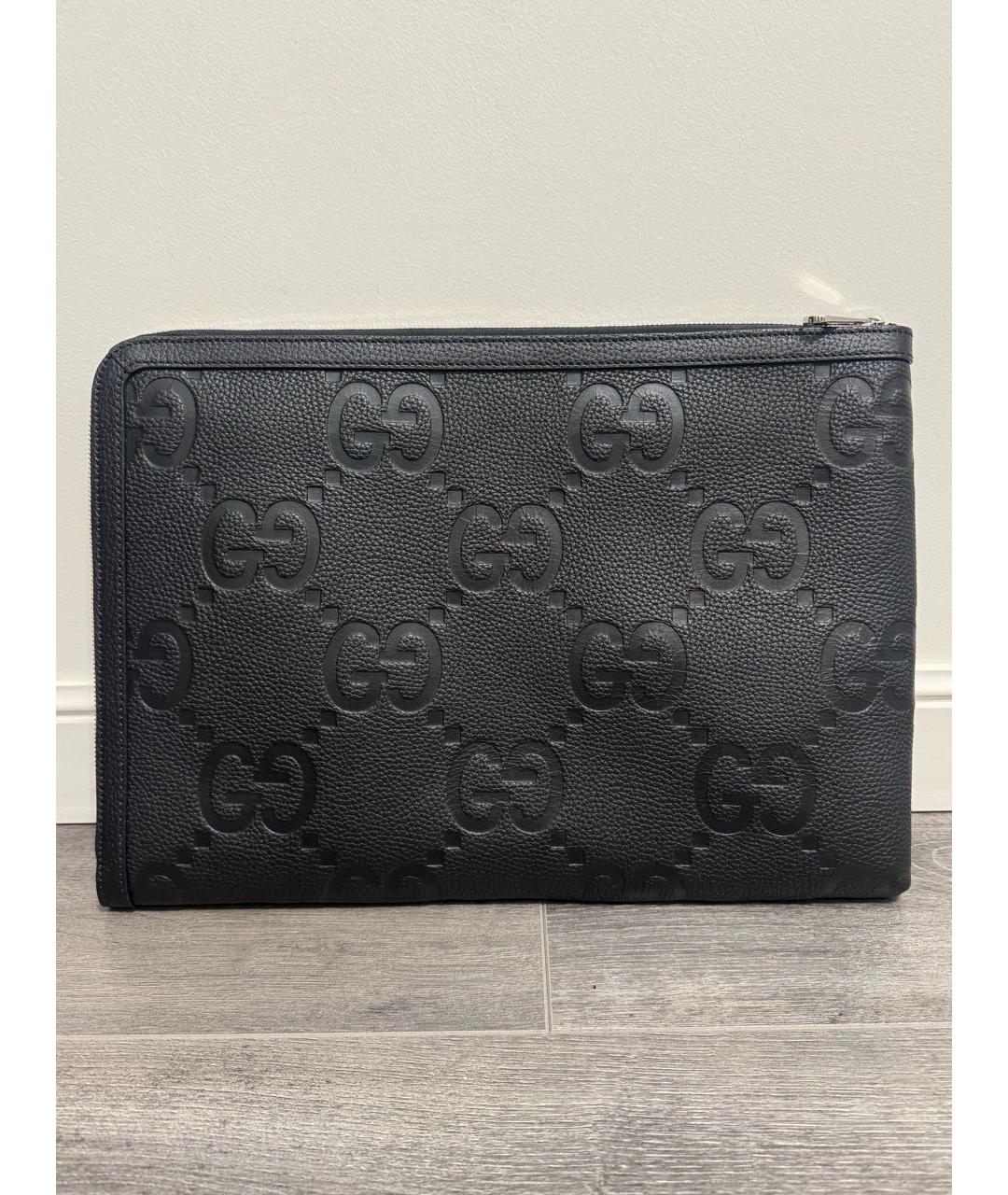 GUCCI Черная кожаная папка для документов, фото 2