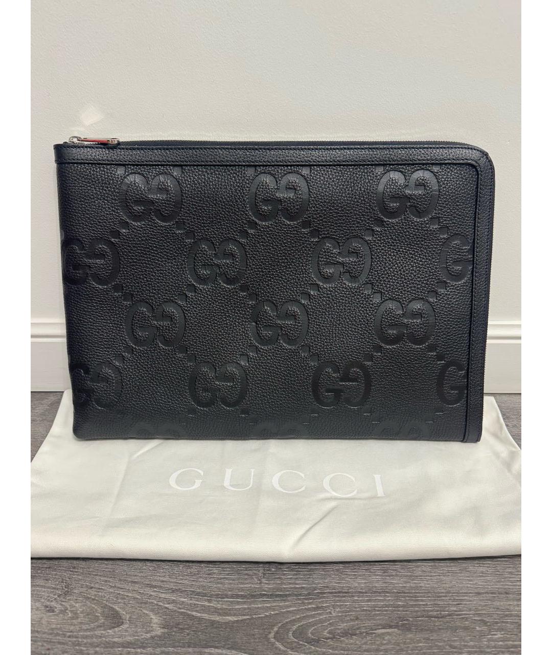 GUCCI Черная кожаная папка для документов, фото 9