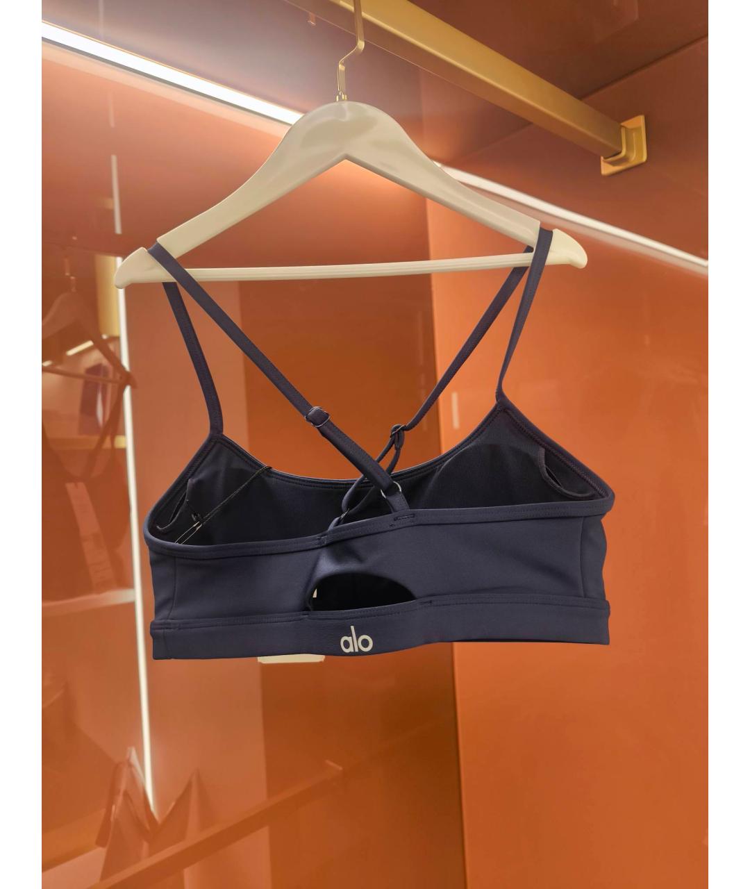 Lululemon Черная синтетическая майка, фото 2