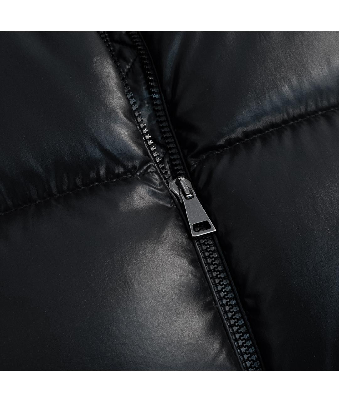 MONCLER Черная полиамидовая куртка, фото 4