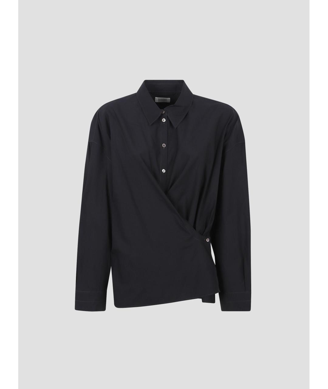 LEMAIRE Темно-синяя хлопковая рубашка, фото 4