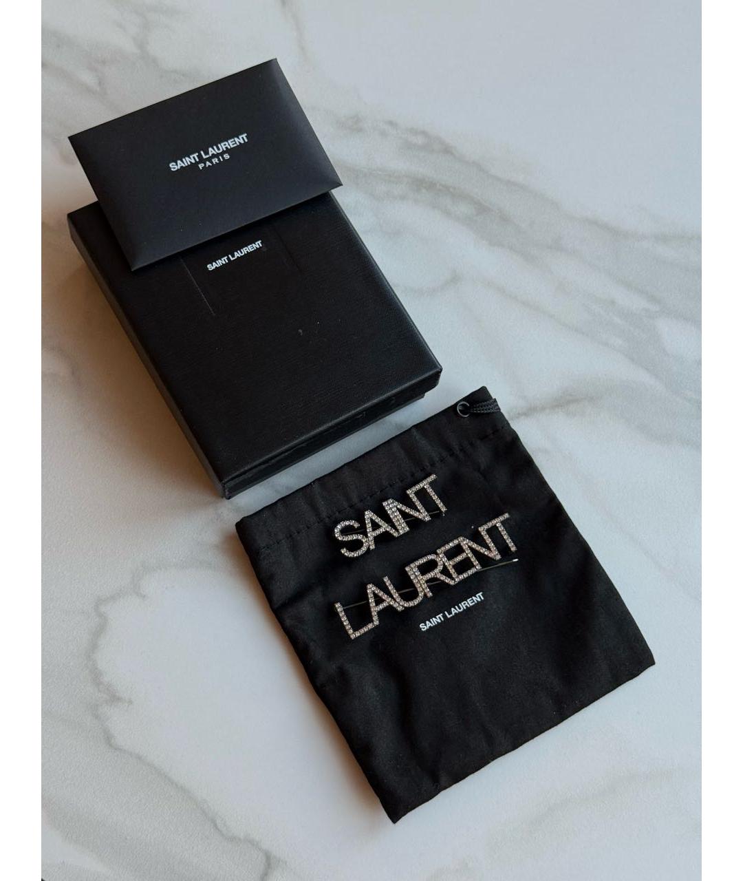 SAINT LAURENT Белая булавка / брошь, фото 6