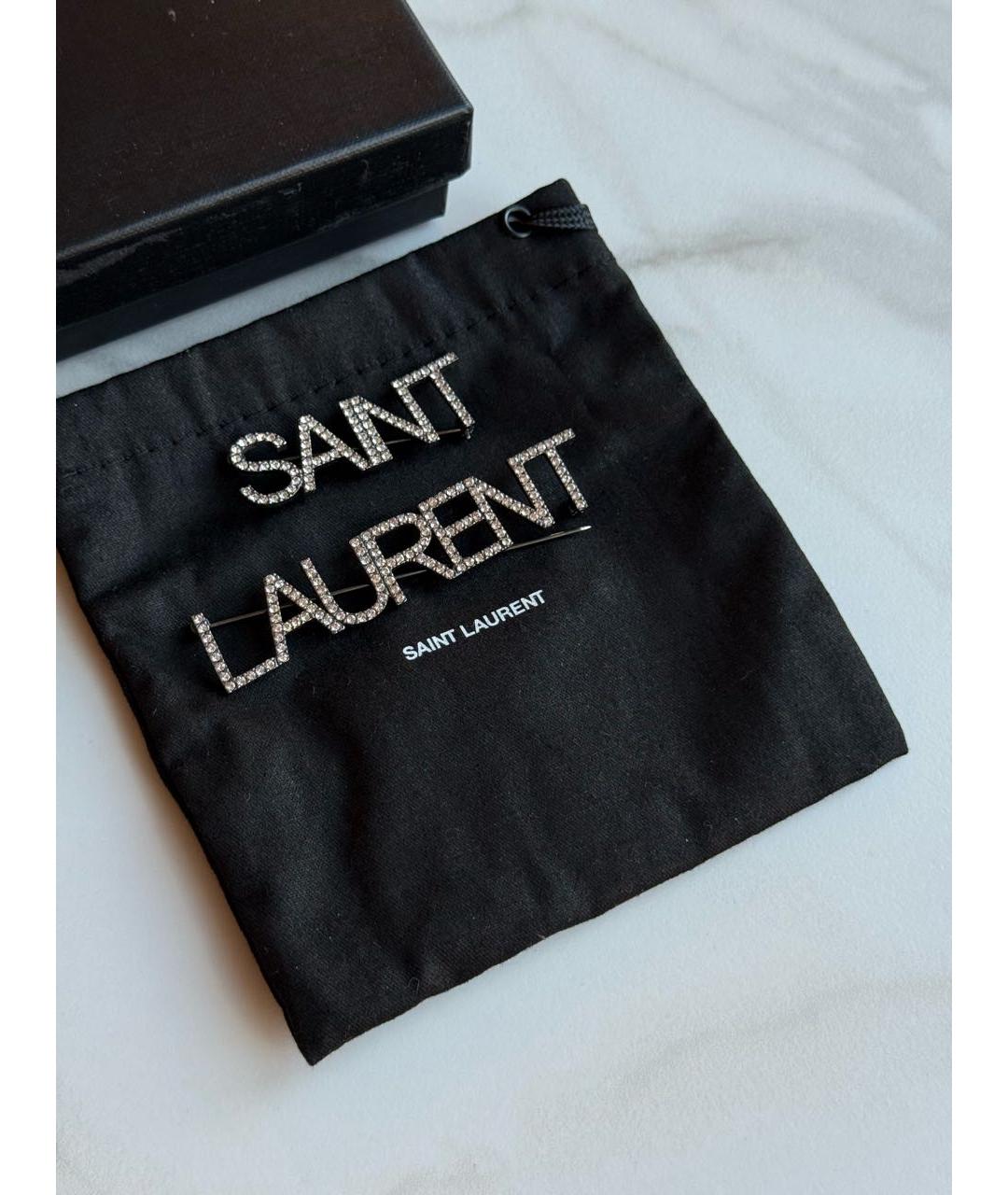 SAINT LAURENT Белая булавка / брошь, фото 3