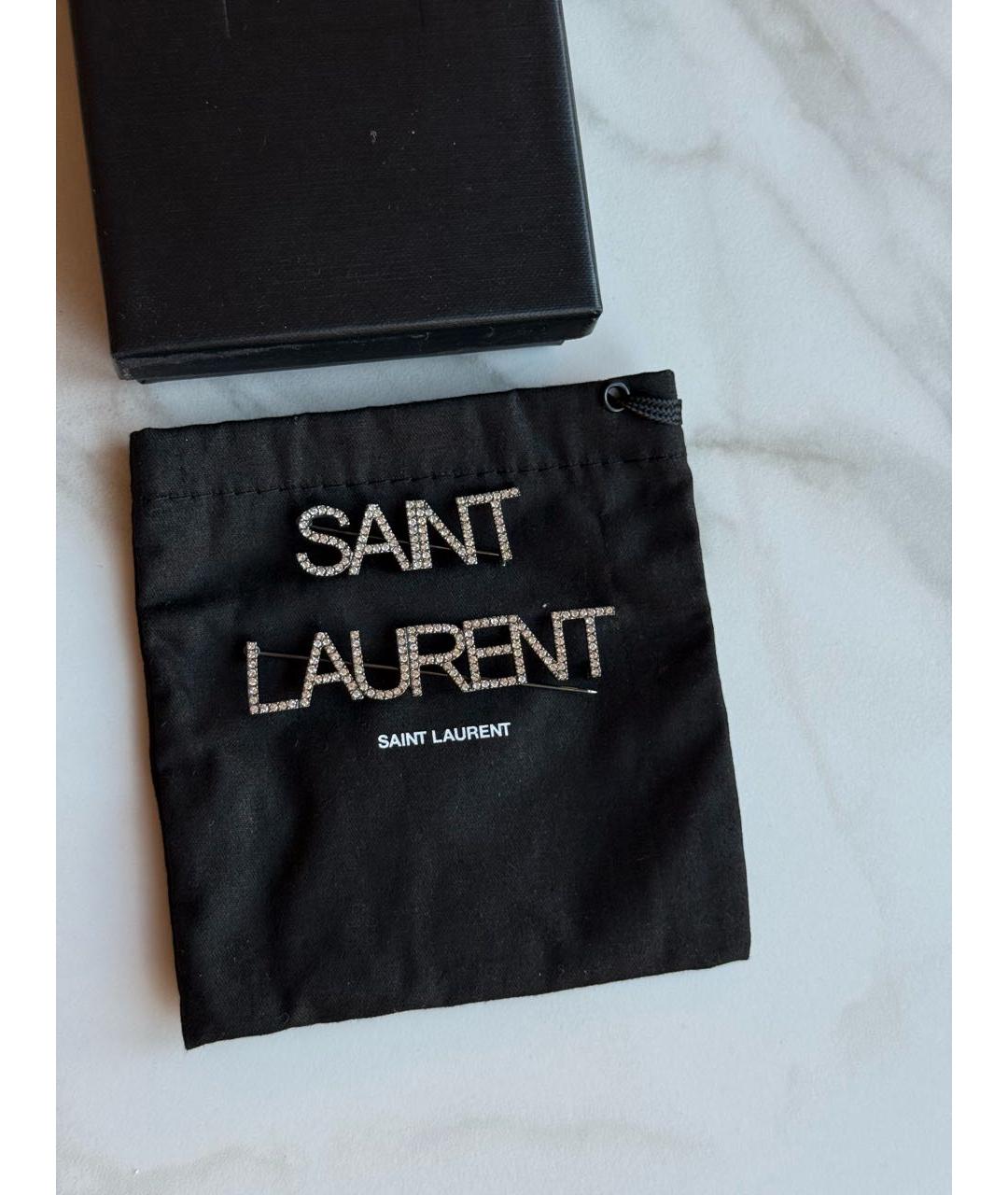 SAINT LAURENT Белая булавка / брошь, фото 7