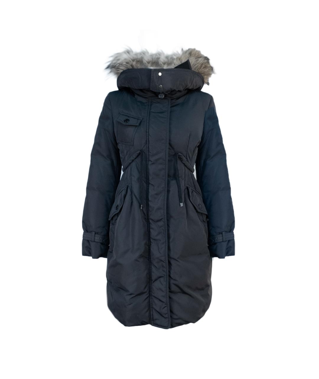 MONCLER Серая полиамидовая парка, фото 1