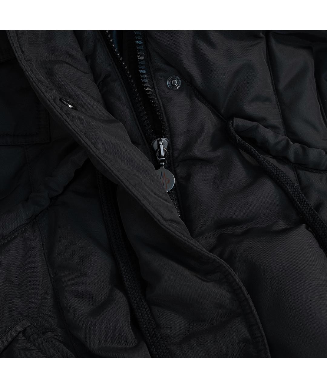 MONCLER Серая полиамидовая парка, фото 4