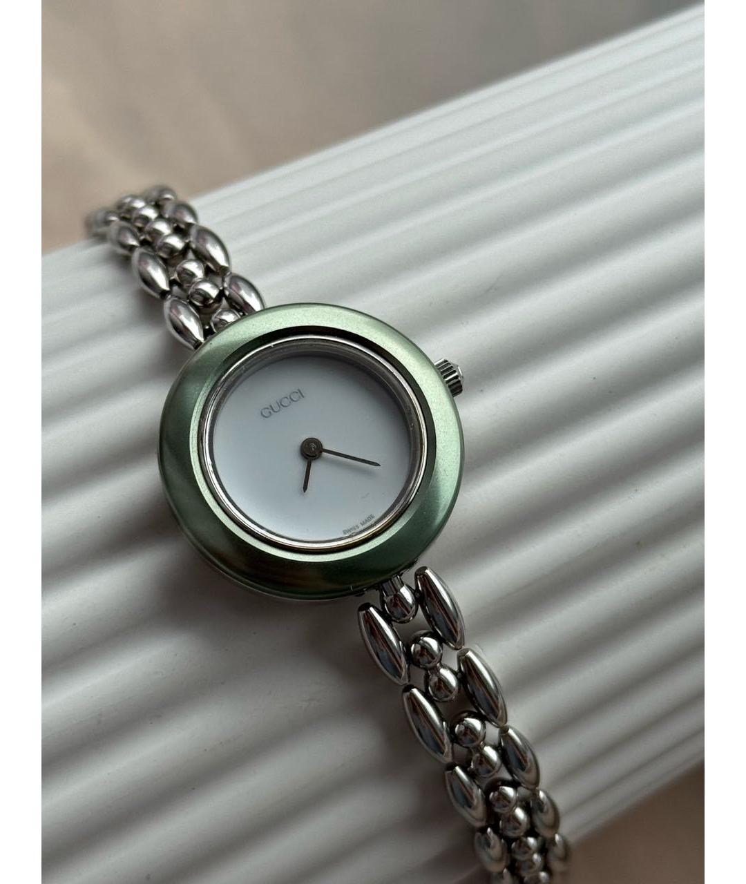 GUCCI Серебряные серебряные часы, фото 3