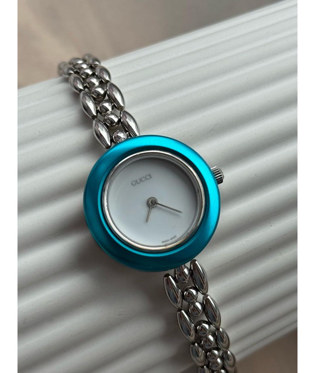 GUCCI Серебряные серебряные часы, фото 2