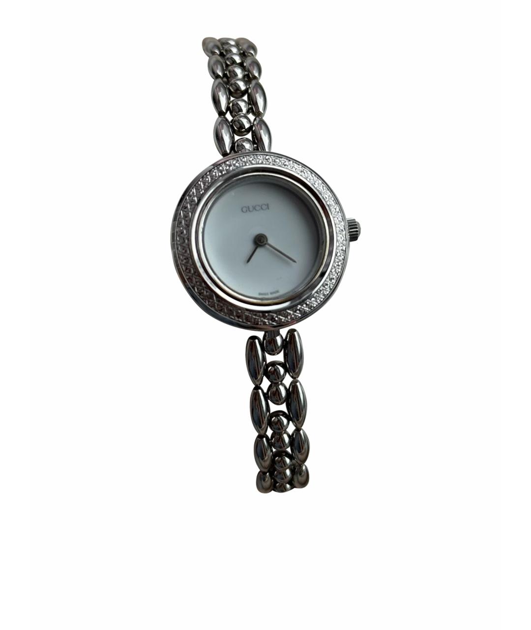 GUCCI Серебряные серебряные часы, фото 1