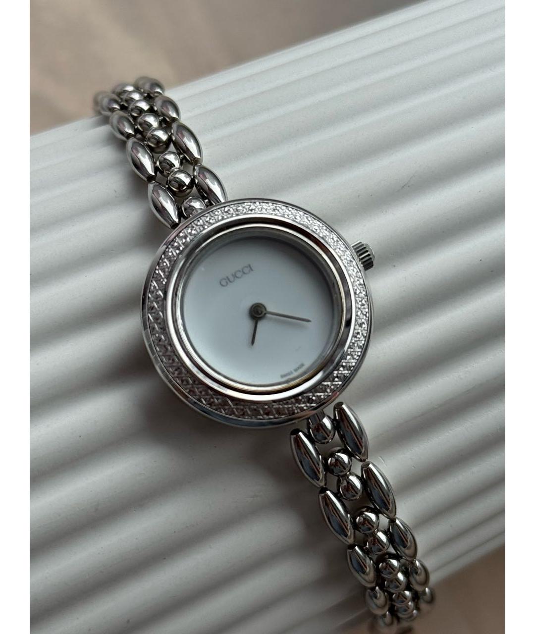 GUCCI Серебряные серебряные часы, фото 7