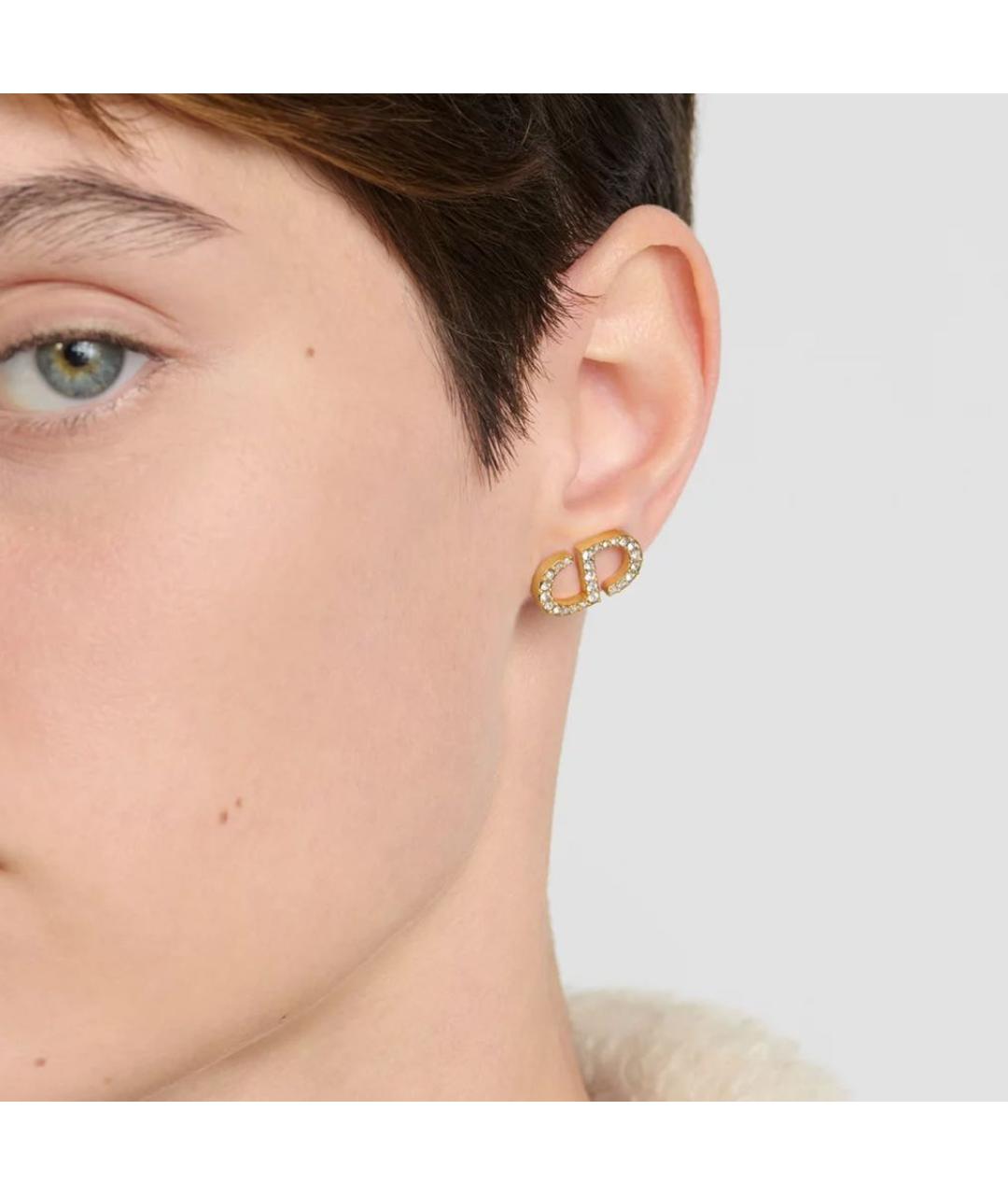 CHRISTIAN DIOR Золотые серьги, фото 2