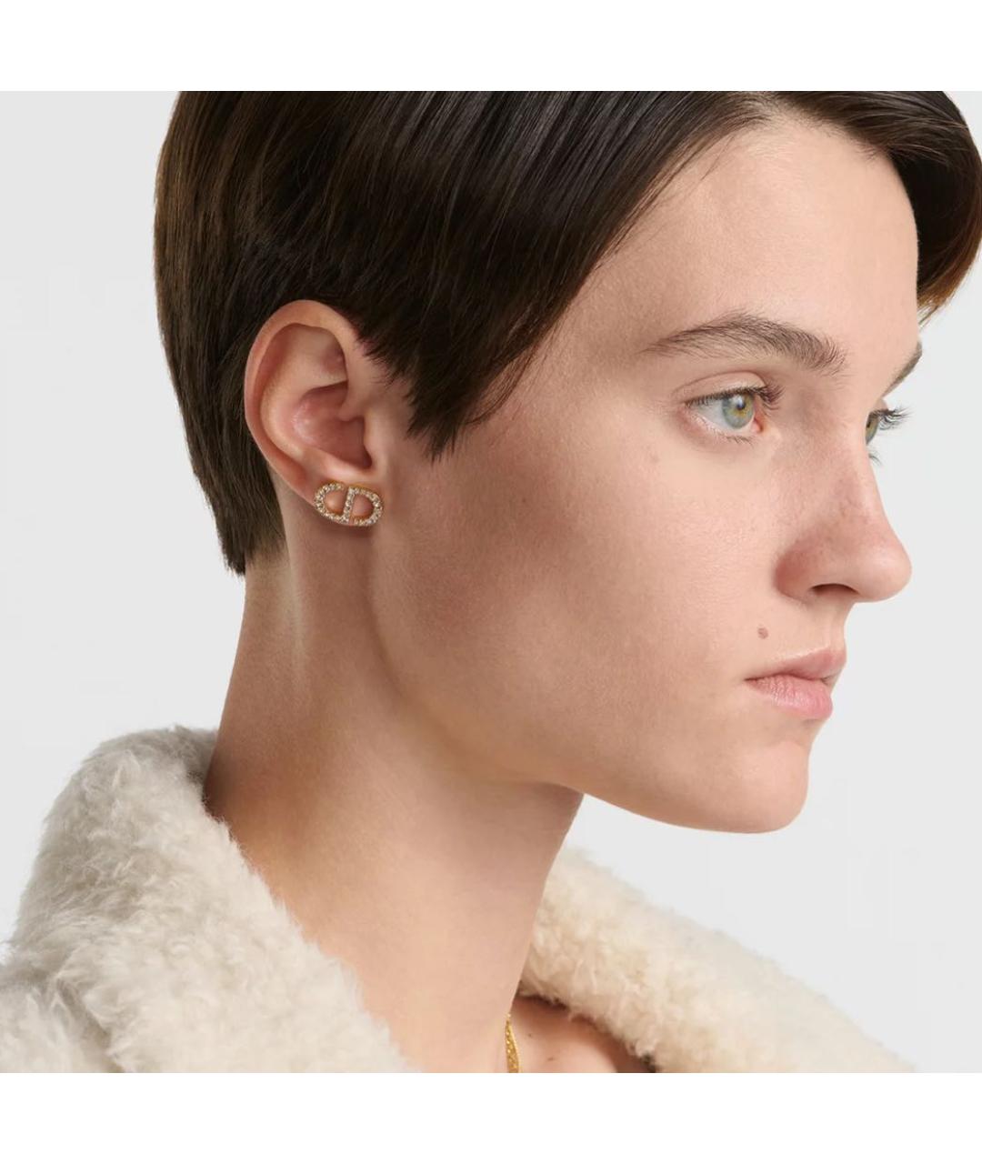 CHRISTIAN DIOR Золотые серьги, фото 3