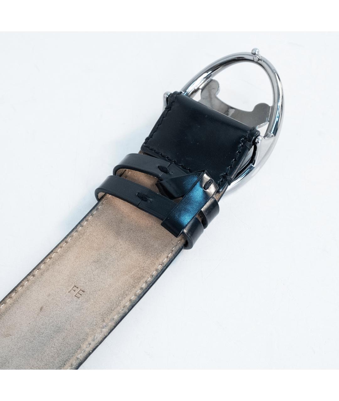 CELINE Черный кожаный ремень, фото 3