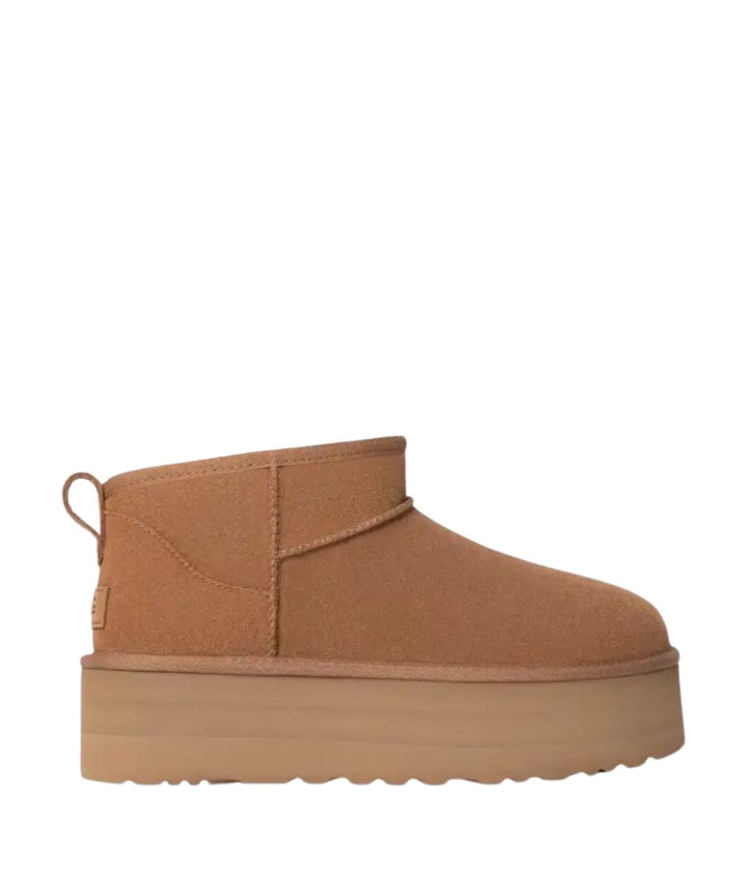 UGG AUSTRALIA Коричневые замшевые полусапоги, фото 1