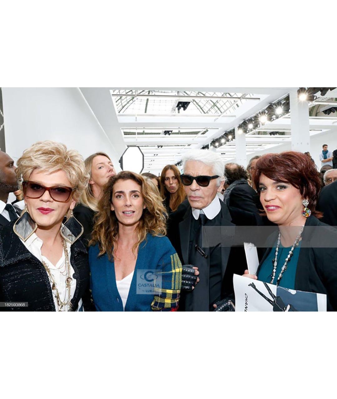 CHANEL Темно-синий кашемировый кардиган, фото 3