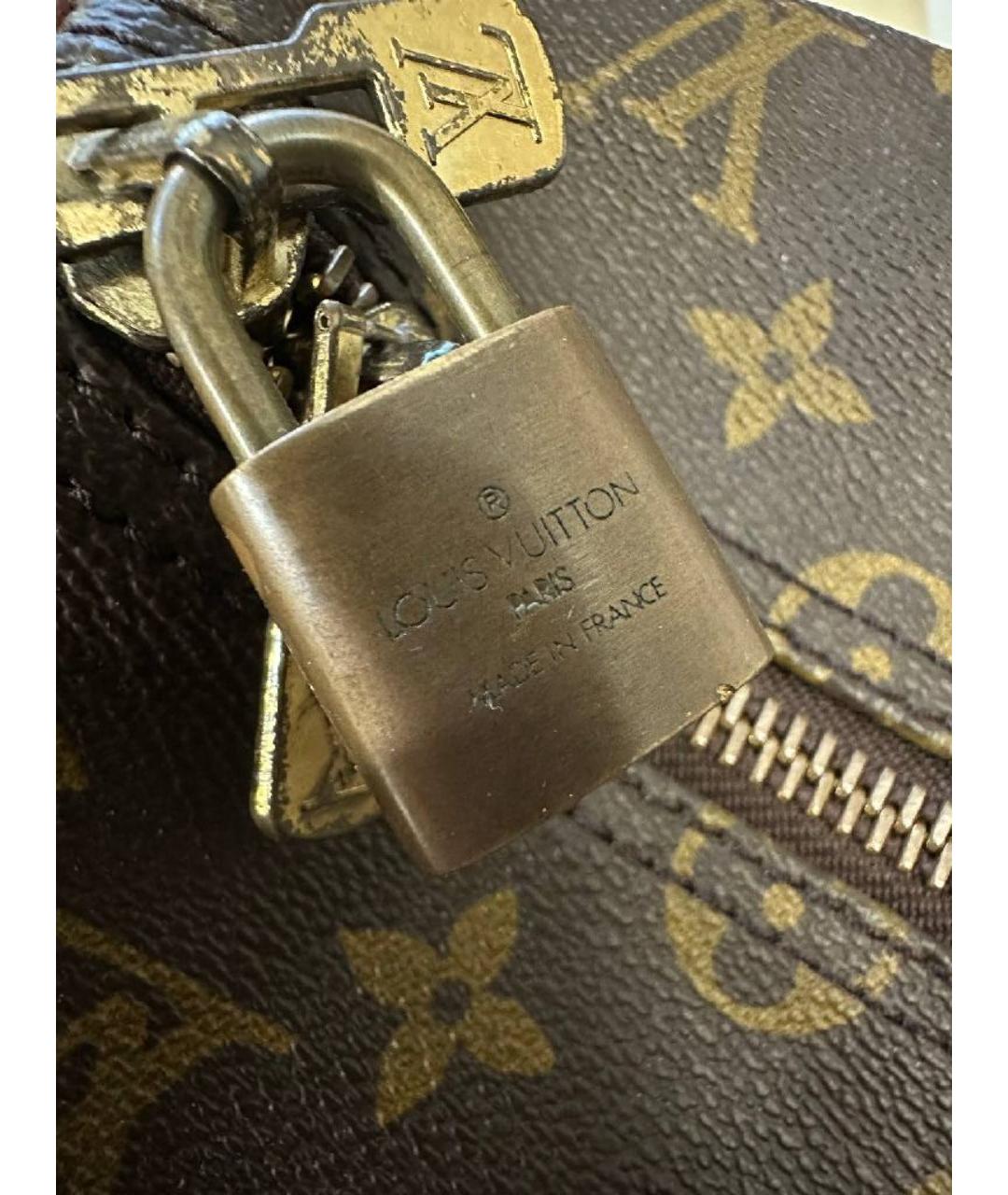 LOUIS VUITTON Коричневая дорожная/спортивная сумка, фото 7