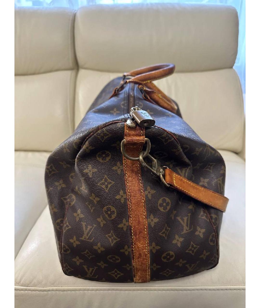 LOUIS VUITTON Коричневая дорожная/спортивная сумка, фото 4