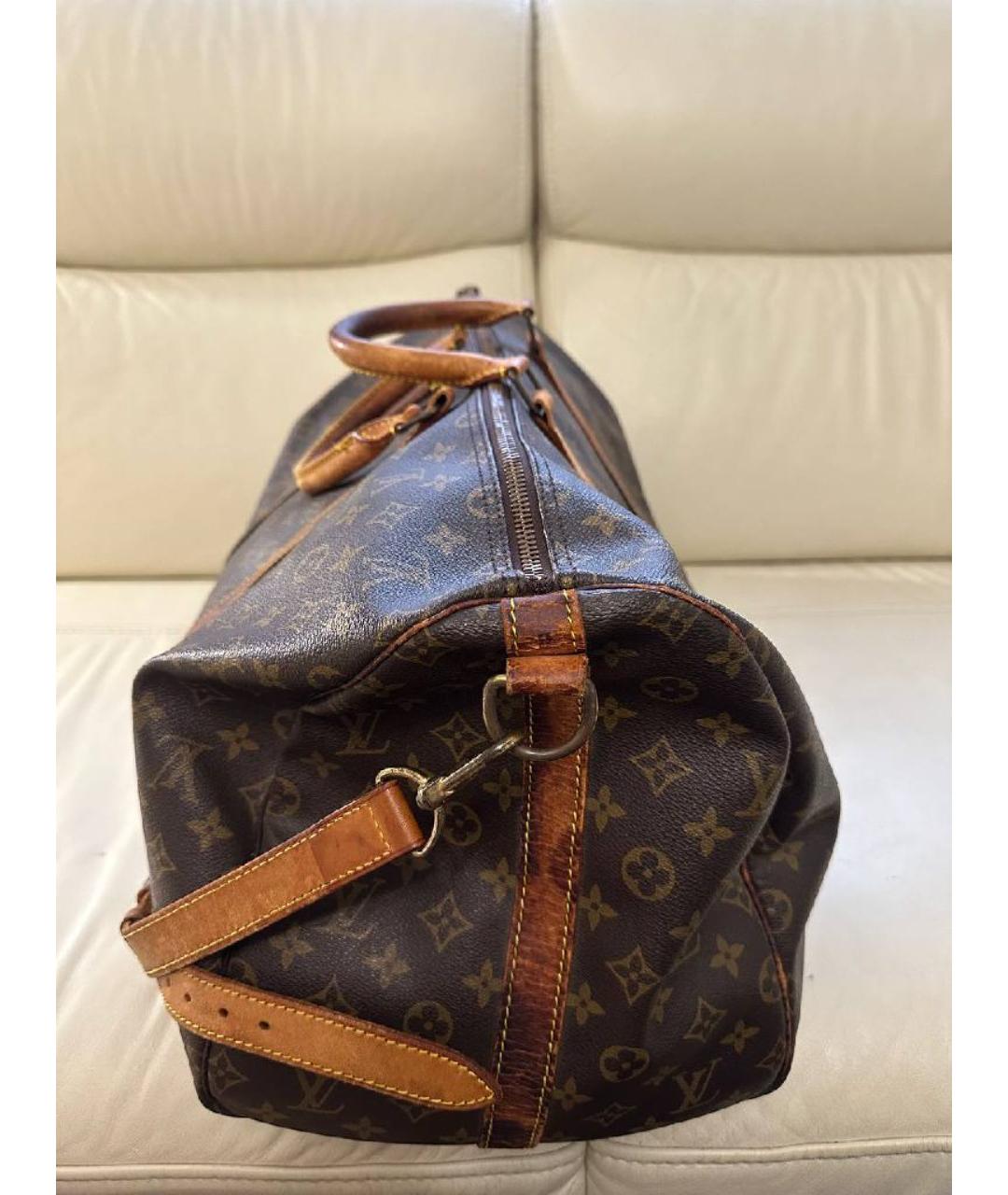 LOUIS VUITTON Коричневая дорожная/спортивная сумка, фото 5