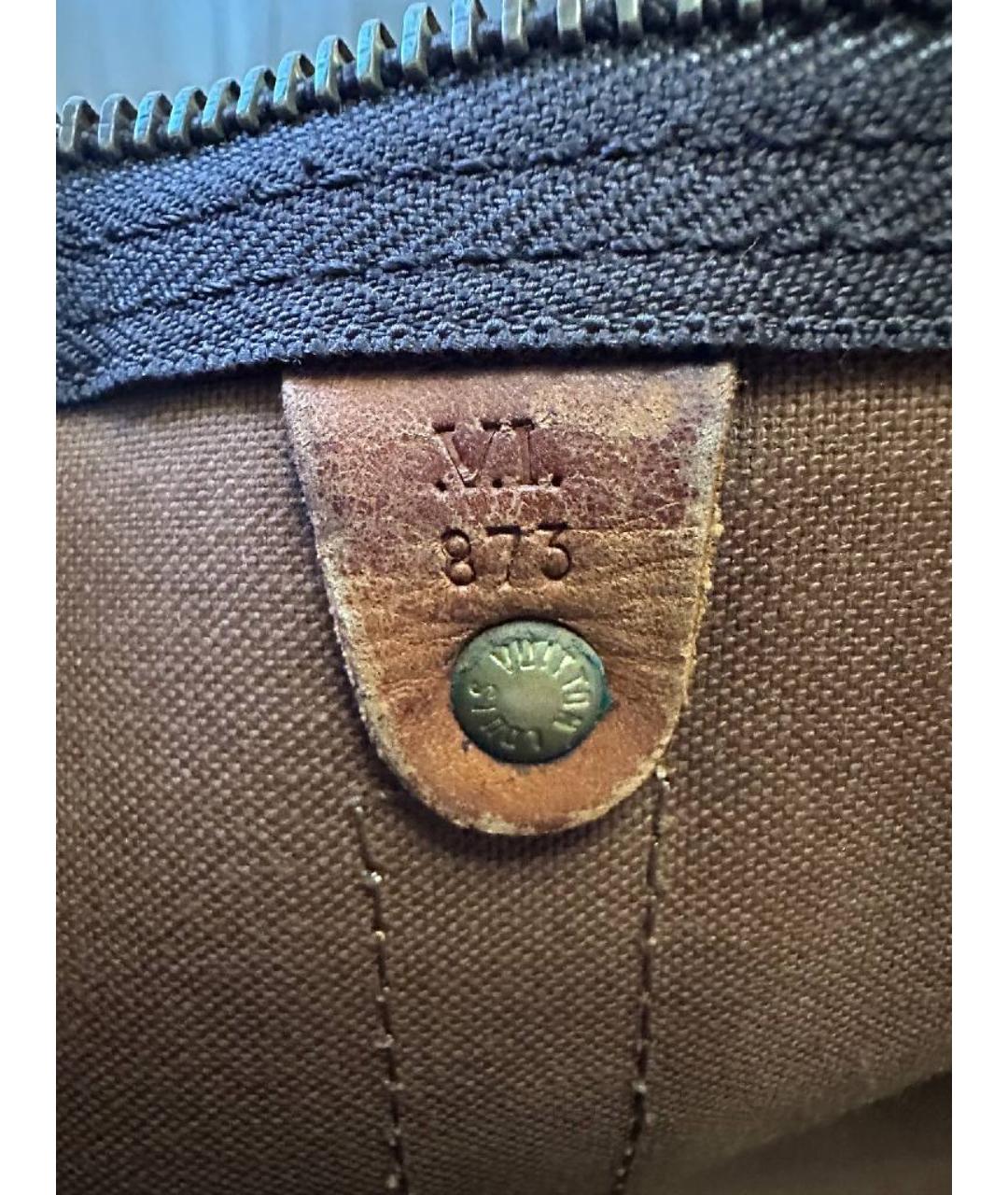 LOUIS VUITTON Коричневая дорожная/спортивная сумка, фото 6