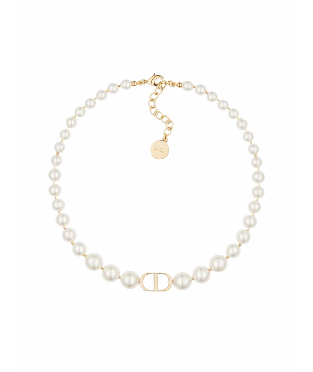 CHRISTIAN DIOR Белое колье, фото 1