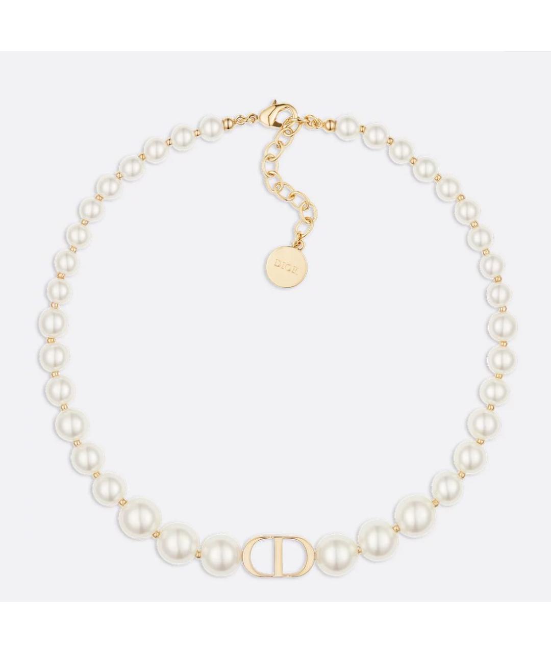 CHRISTIAN DIOR Белое колье, фото 4