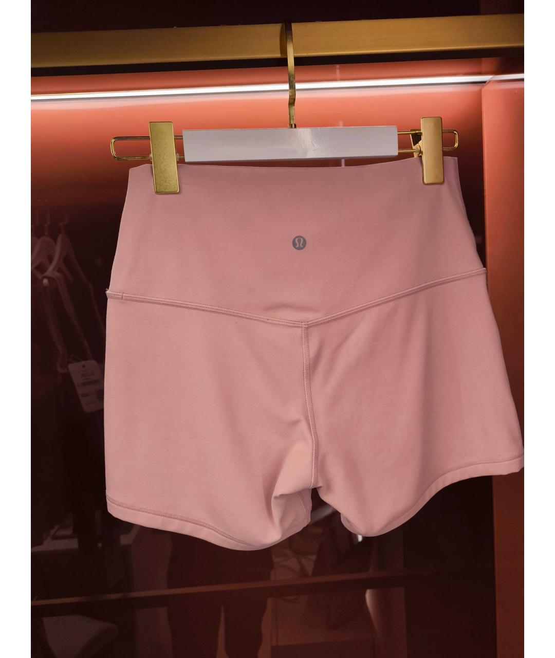 Lululemon Розовые синтетические шорты, фото 2