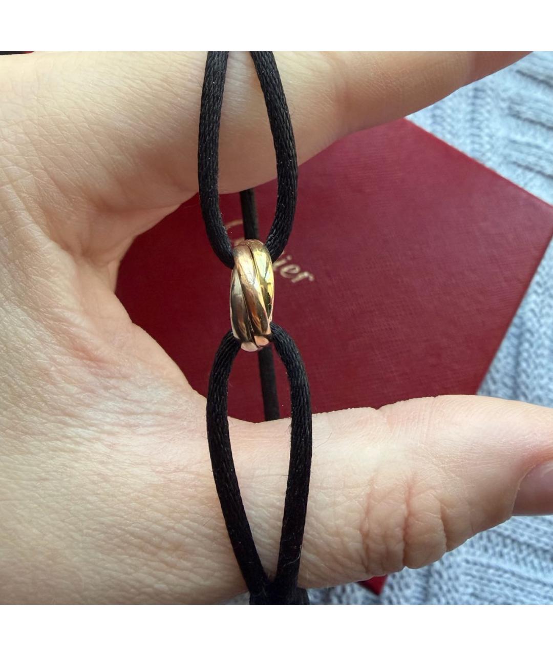 CARTIER Черный браслет из розового золота, фото 3